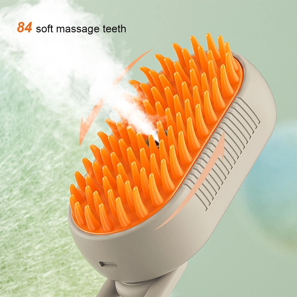 Steam brush-comb