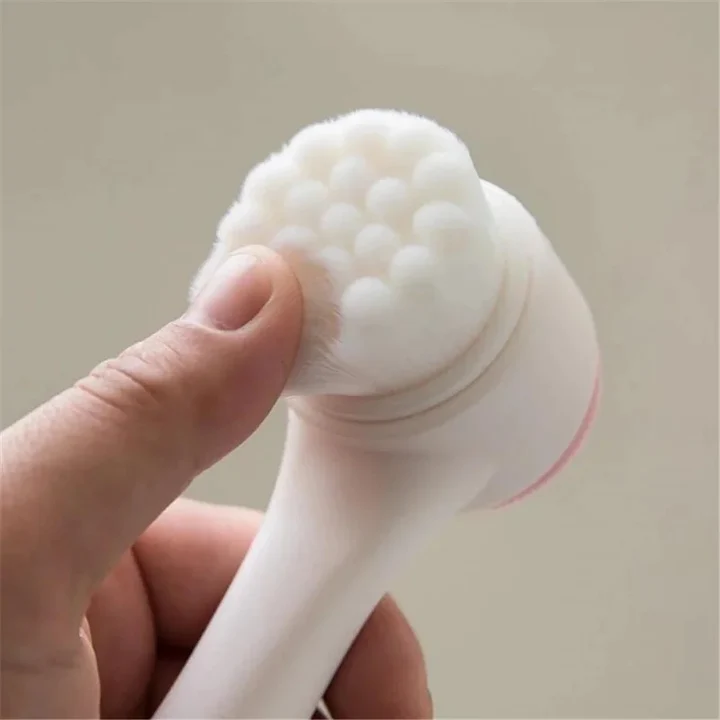 3D double facial cleansing brush