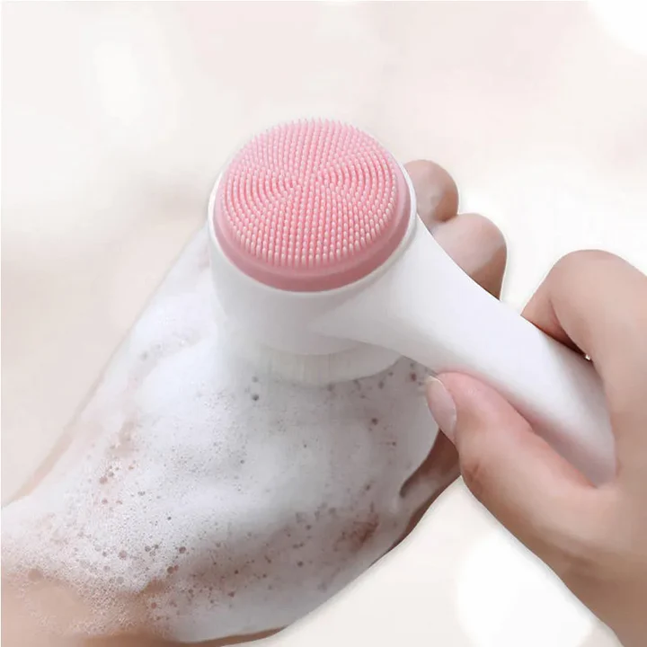 3D double facial cleansing brush