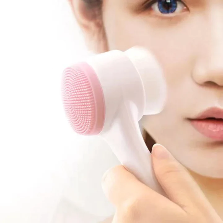 3D double facial cleansing brush